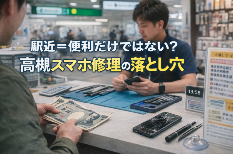 駅近＝便利だけではない？高槻スマホ修理の落とし穴